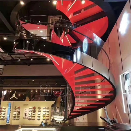 勤禾丰三层旋转楼梯龙骨旋转楼梯新式旋转楼梯-搜了网