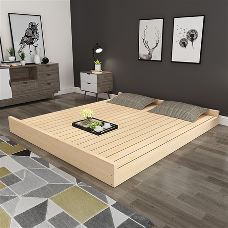 实木硬床板18米木板地台单人15双人硬板床垫护腰榻榻米排骨架子