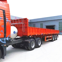 轻量化左右偏翻自卸半挂车 13米标厢侧翻自卸车60公分厢板高度 