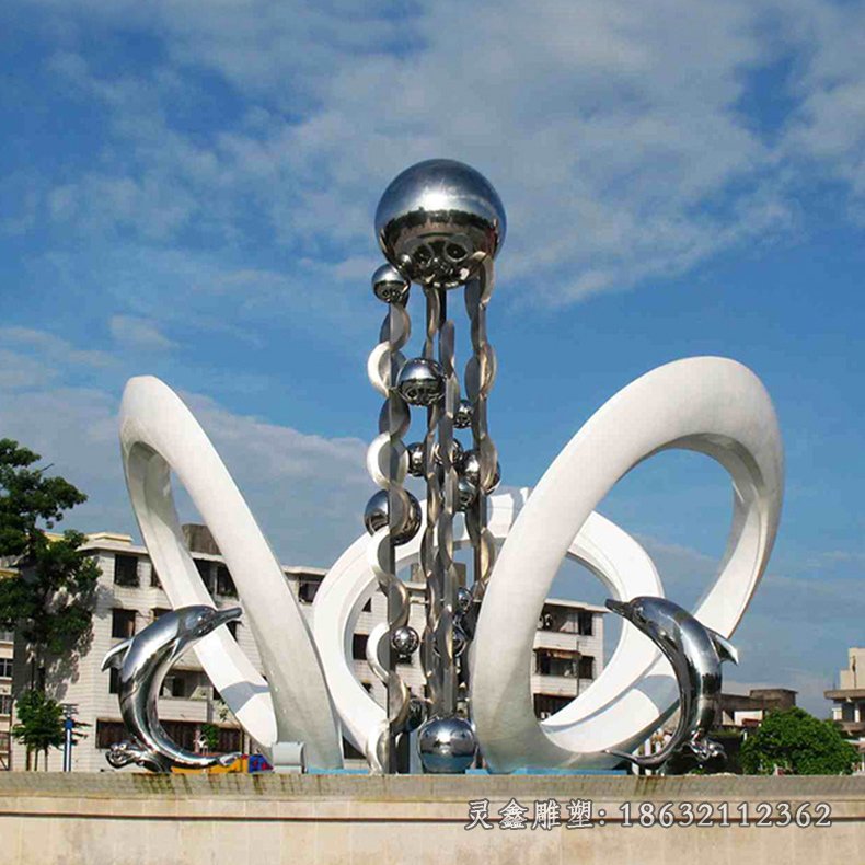 企业城市不锈钢标志雕塑