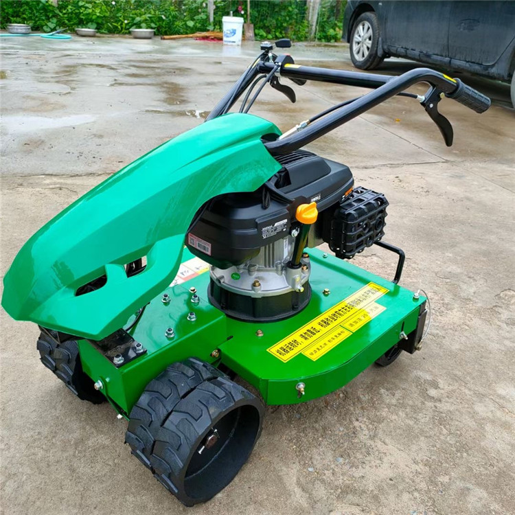 果园开荒碎草机自走式小型割草机志为柴油前置灭草机