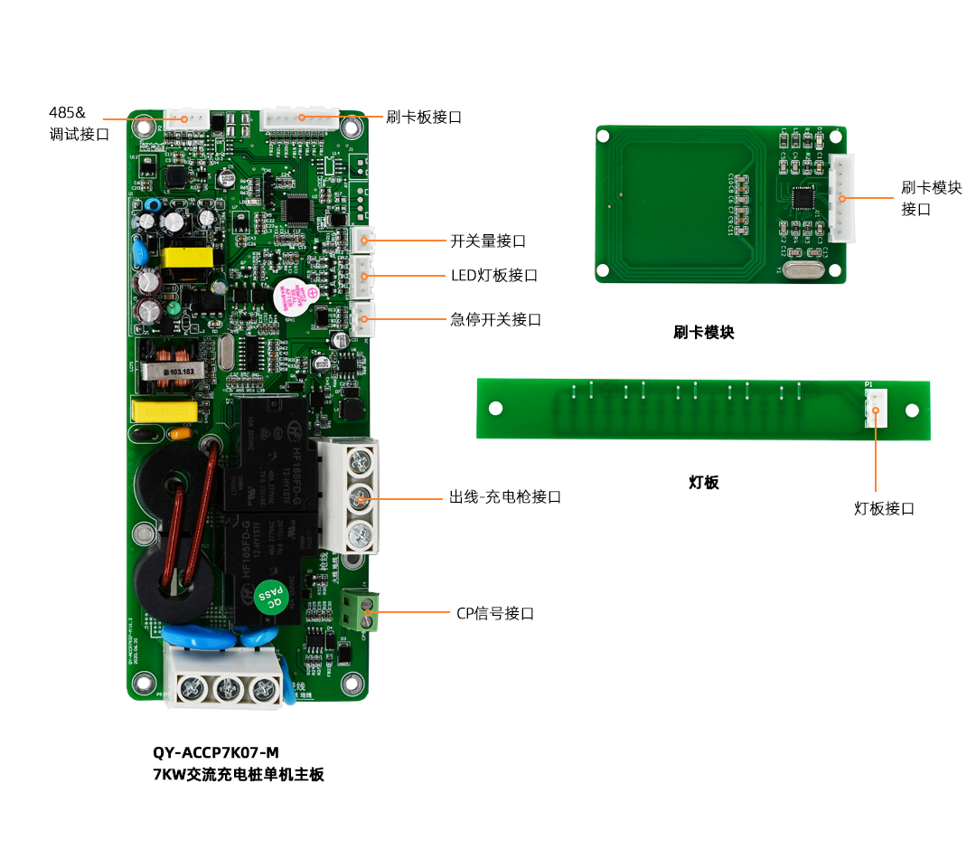 新能源汽車7kw交流充電樁控制板刷卡充電系統穩定充電樁主板