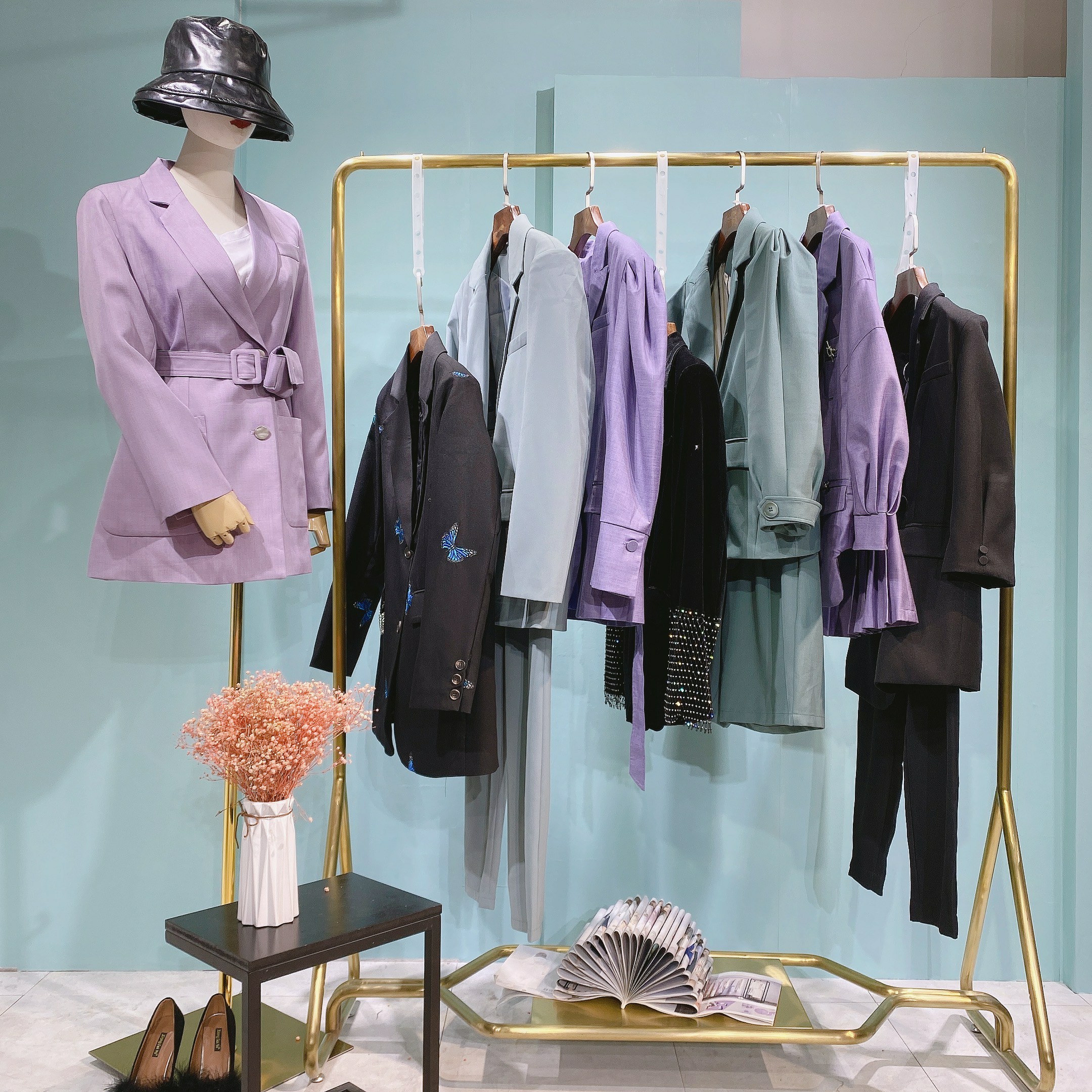 品牌撤柜研帛折扣货源走份批发折扣女装拿货