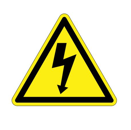 panduit安全警示标志 pesw-b-1y 泛达总代 iso 警告符号 小心电击危险