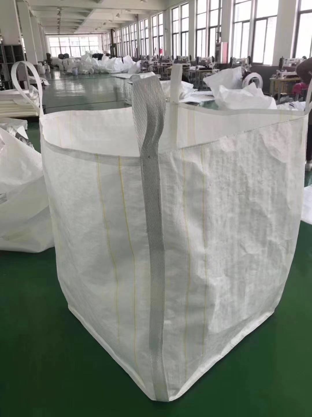 集装袋 4吊袋大开口钢球加厚耐磨吨袋 济宁集装袋生产厂家