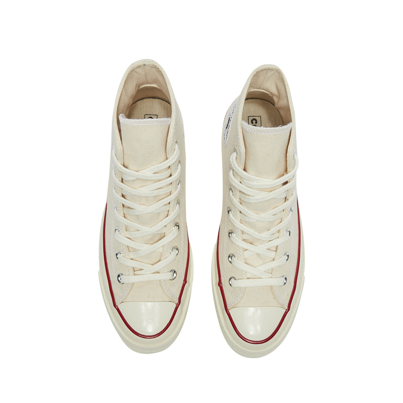 converse匡威1970s米白色高帮复古帆布鞋三星标情侣鞋162053c