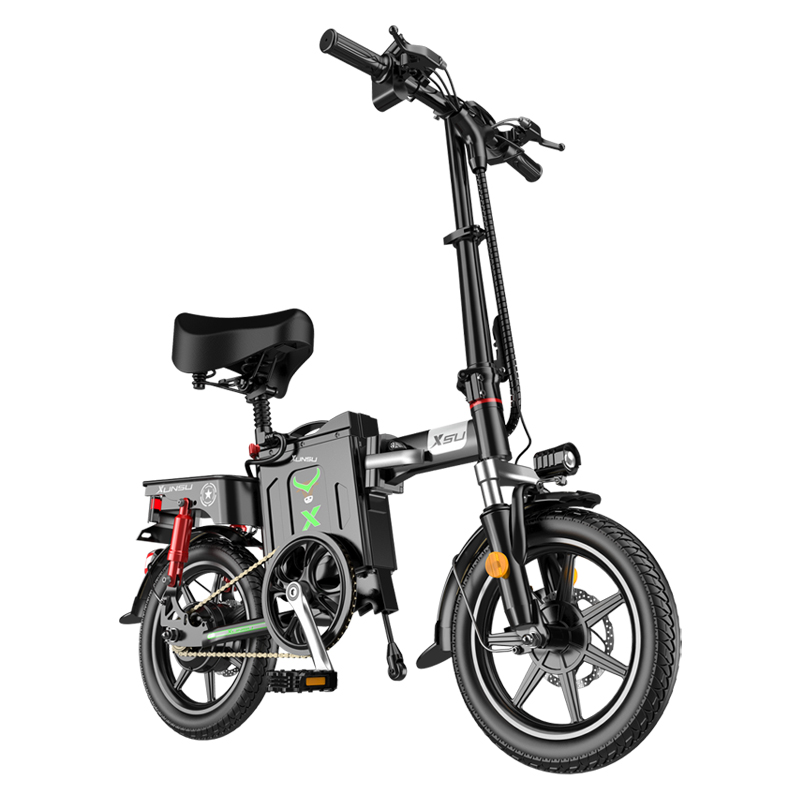 迅速14寸小型高速电动车滴滴代驾专用电动折叠车超轻便携锂电单车