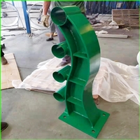 黄金护栏立柱 q235b钢板立柱 涂塑护栏生产企业直营