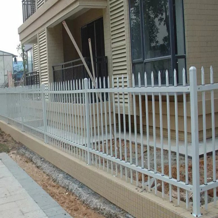 别墅庭院锌钢护栏厂家供应喷塑铁艺防护栏工厂学校铁艺锌钢围栏