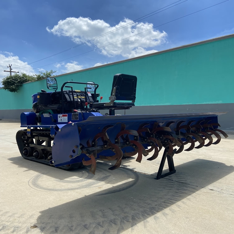新型履带自走式农田旋耕机 微耕机除草旋耕机松土耕地 开沟机打药机