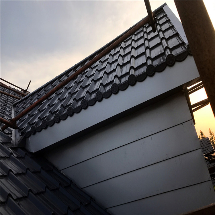 搭建雨棚金属瓦 828铝镁锰仿古琉璃瓦可加工定制