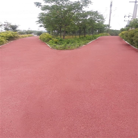 學(xué)校彩色瀝青道路