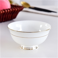 骨瓷碗 餐具家用米饭碗定制logo 创意陶瓷碗汤碗圆形面碗
