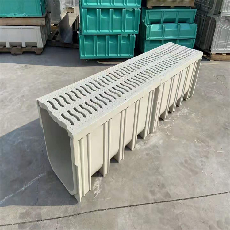 成品树脂排水沟u型玻璃钢排水沟新型排水沟线性排水沟