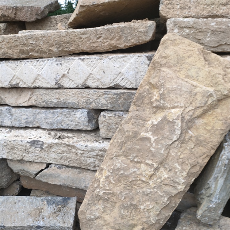 做旧老石板板材公园旧石板花岗岩老石条