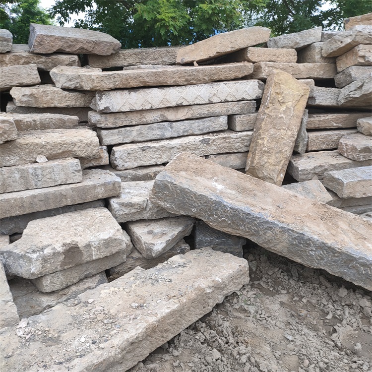 做旧老石板板材铺地旧石板石板材仿古铺路老石条