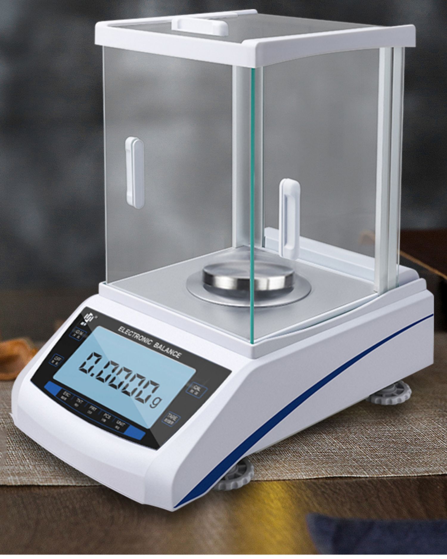 上海盛平电子分析天平高精度01mg万分之一00001精密实验室千分