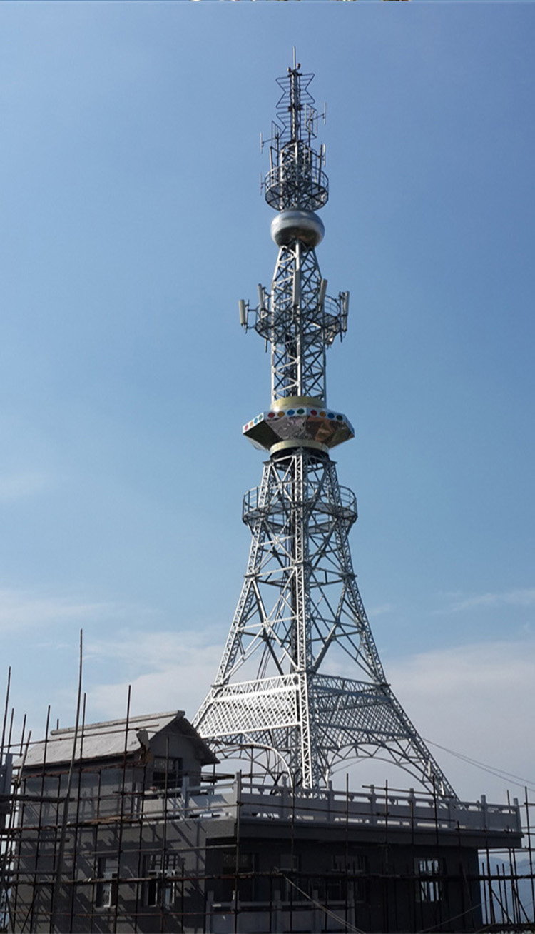 衡水蓬泽 设计异形通信铁塔 铁路通讯塔 造型新颖 实力厂家