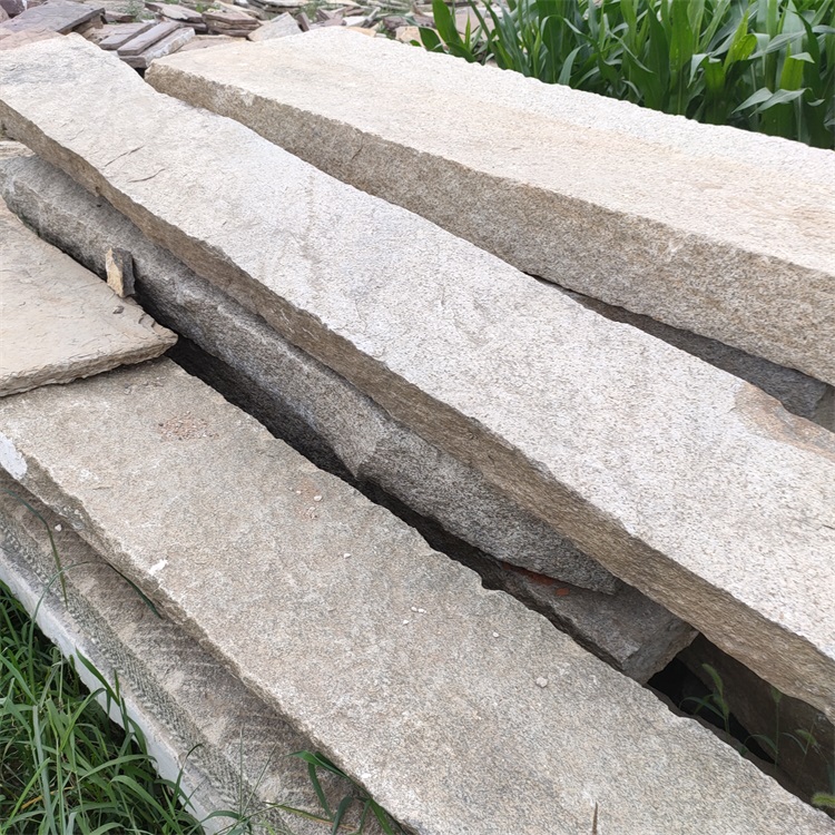 园林寺庙老石板铺地旧石板石板材庭院錾道老石条