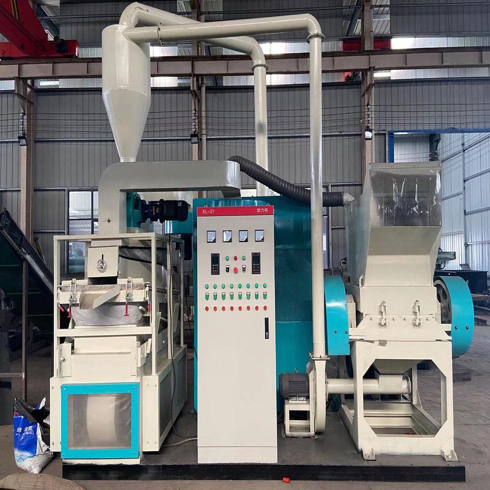 600型干式铜米机小型环保全自动铜米机电线网线专用破碎机仟川厂家