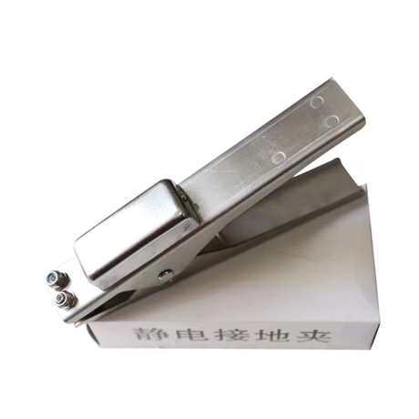 越翔安防 声光防爆静电夹 304不锈钢材质 断路闪光声音提示