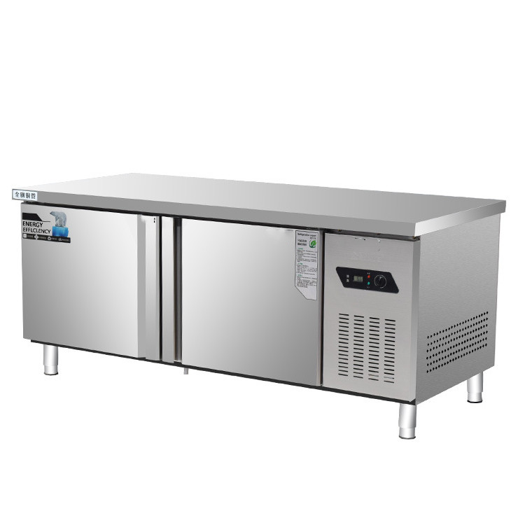 冷冻冷藏操作台厨房工作台 济南不锈钢商用保鲜工作台