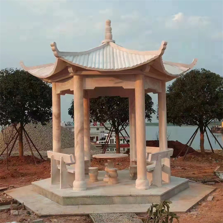 双层八角凉亭石凉亭价格仿古亭子厂家