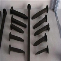 矿用手工道钉10*100锻打手工扁头道钉_10*100木头轨枕道钉