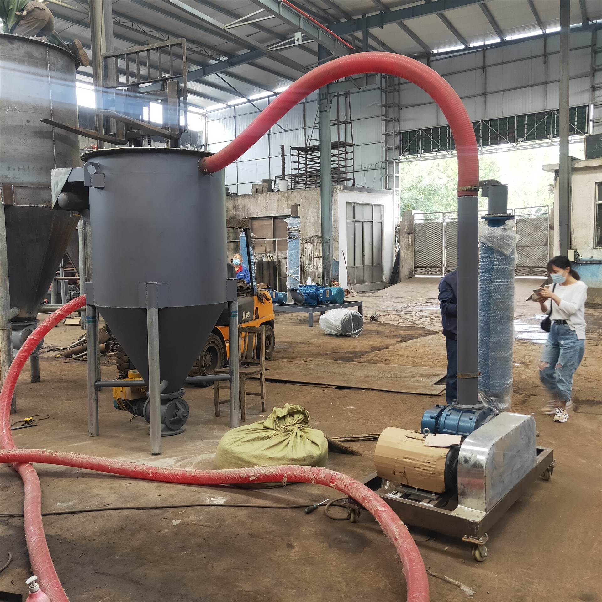 粉煤灰装车吸灰机 腻子粉气力吸灰机zcjb 锦辉直供