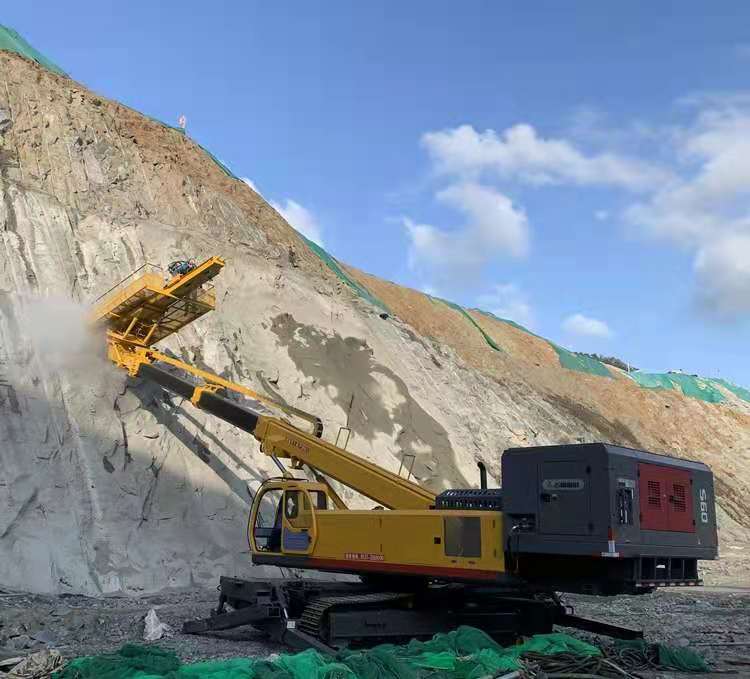 山东恒琪机械多功能护坡钻机边坡支护钻机格构梁护坡钻机