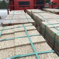 随州石材 黄金麻浅黄光面 中黄荔枝外墙干挂 各种规格批发