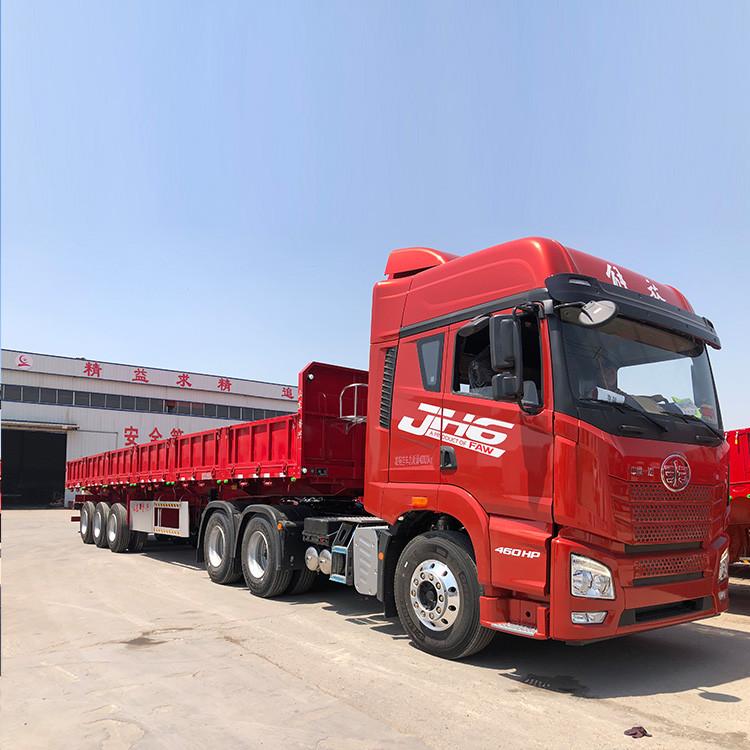 9米三轴侧翻自卸半挂车配置 供应 集装箱侧翻自卸车自卸半挂车