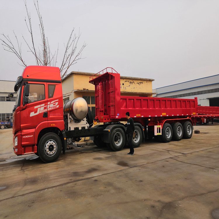 长期供应西安 立翻自卸半挂车 标准后翻半挂车 砂石运输自卸半挂车