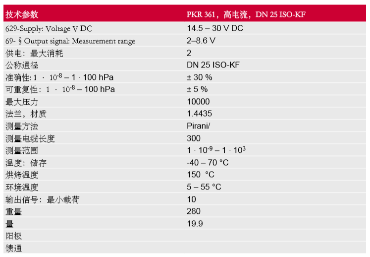 Pfeiffer 普发 PKR 361 真空计 Pirani 和冷阴极 真空规_洛必达网