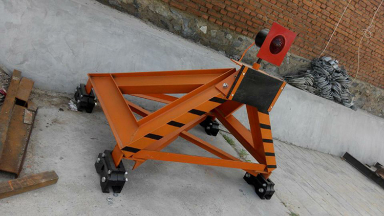 煤矿供应月牙挡车器wcd50420月牙形固定式挡车器铁路止轮器