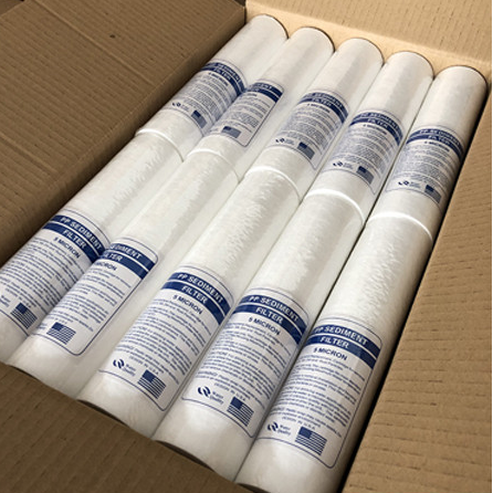 工业熔喷滤芯 40寸pp棉滤芯 家用保安精密过滤器滤芯 带骨架滤芯