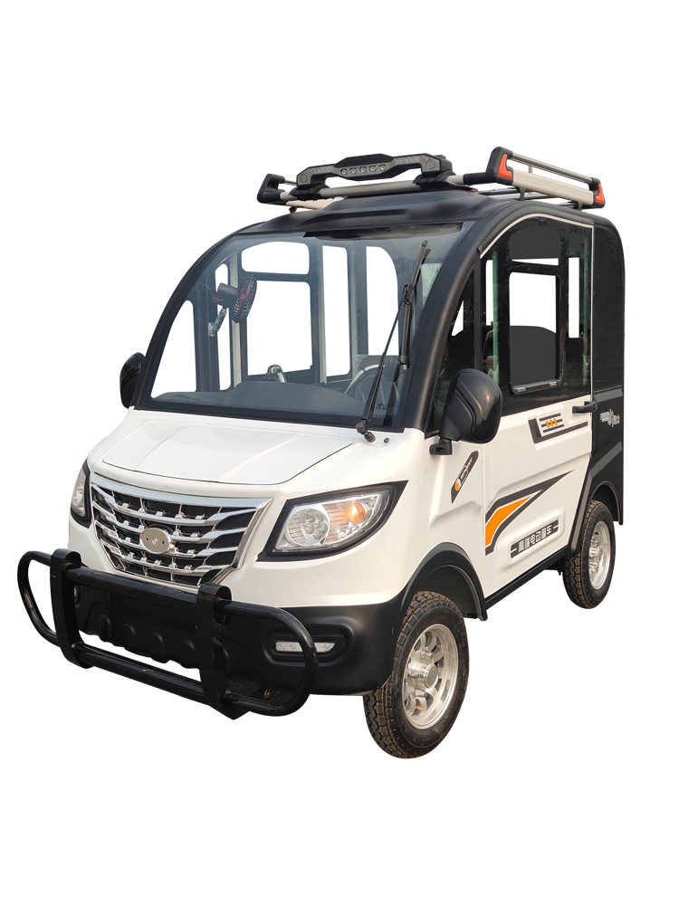 带娃电动四轮车 家用小型老年代步车 成人接送孩子代步电瓶车新款