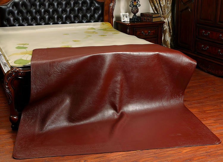 整张头层水牛皮凉席牛皮席子软硬清水18三件套彩绘学生儿童定做