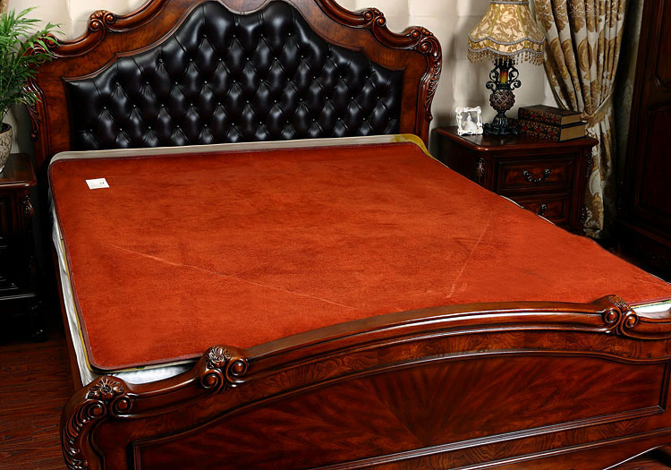 整张头层水牛皮凉席牛皮席子软硬清水18三件套彩绘学生儿童定做