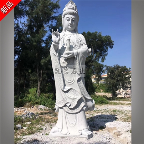 厂家供应石雕滴水观音 寺庙景区石雕观音 各种佛像定制 凯岩石业