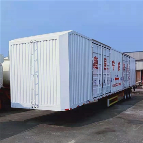 新款集装厢拖板 14米集装箱半挂车 45英尺骨架车价格