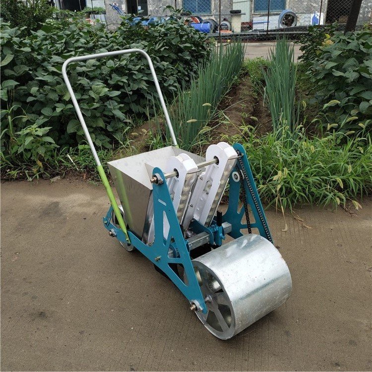 手推高粱谷子播种机四轮后置香菜菠菜精播机志为汽油自走式播种机