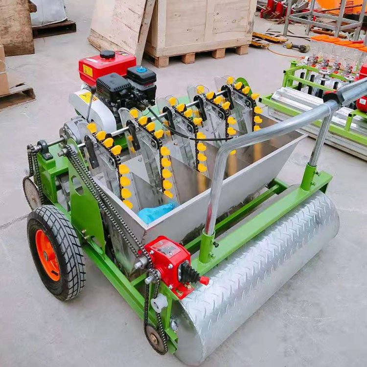 人力手推大蒜播种机 8行蒜瓣种植机 志为汽油单穴种蒜机