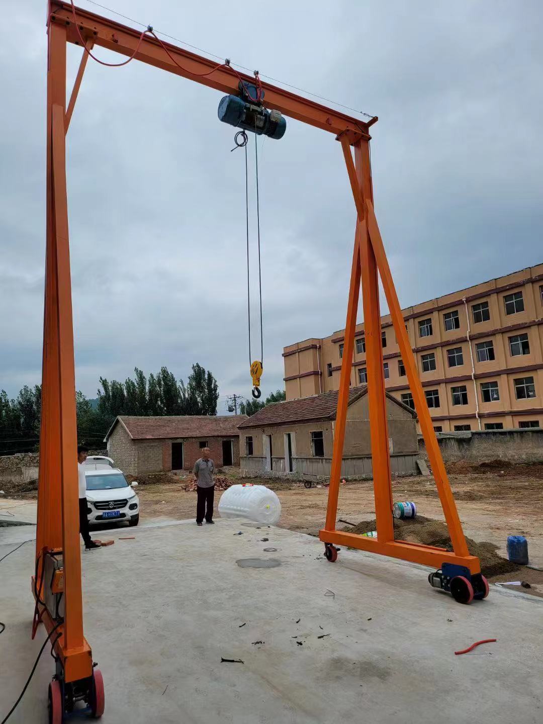 移动式龙门架小型起重机峻峰可全方位移动快速拆卸