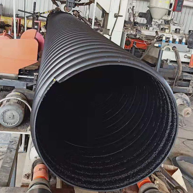 厂家大口径高密度聚乙烯双壁波纹管热态缠绕hdpe克拉管双壁波纹管