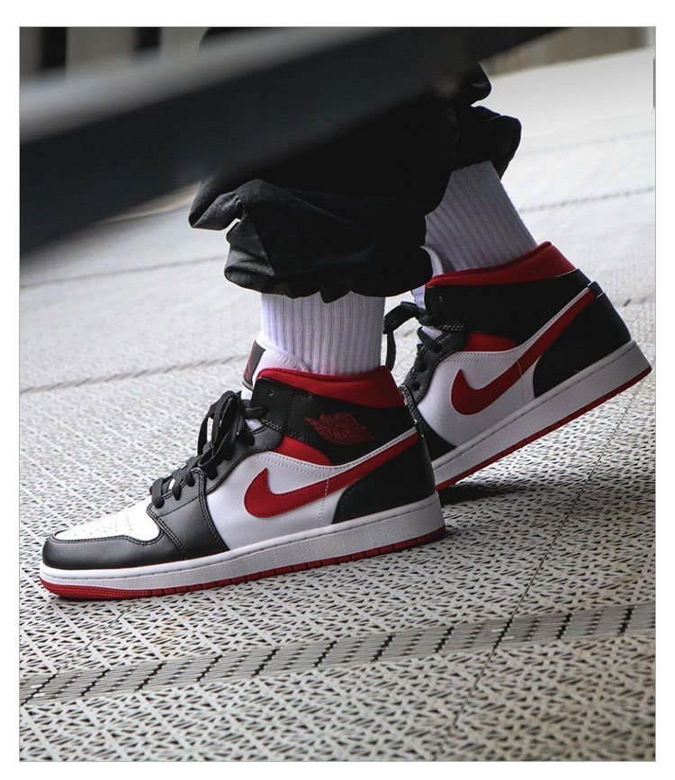 airjordan1midaj1黑白酒红黑粉全明星漆皮篮球鞋dd1649001