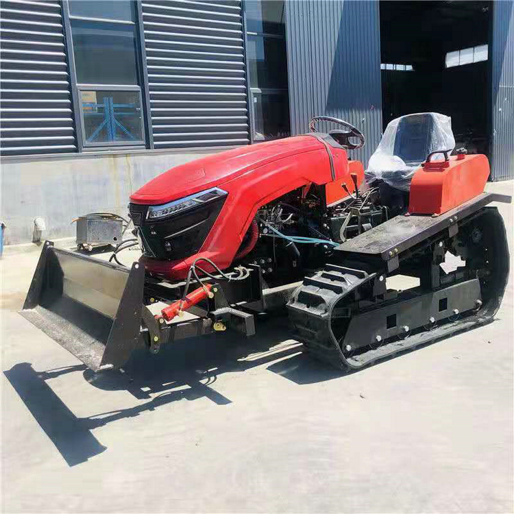 茶园果园旋耕机械 多功能开沟起垄旋耕机 50马力履带式旋耕机