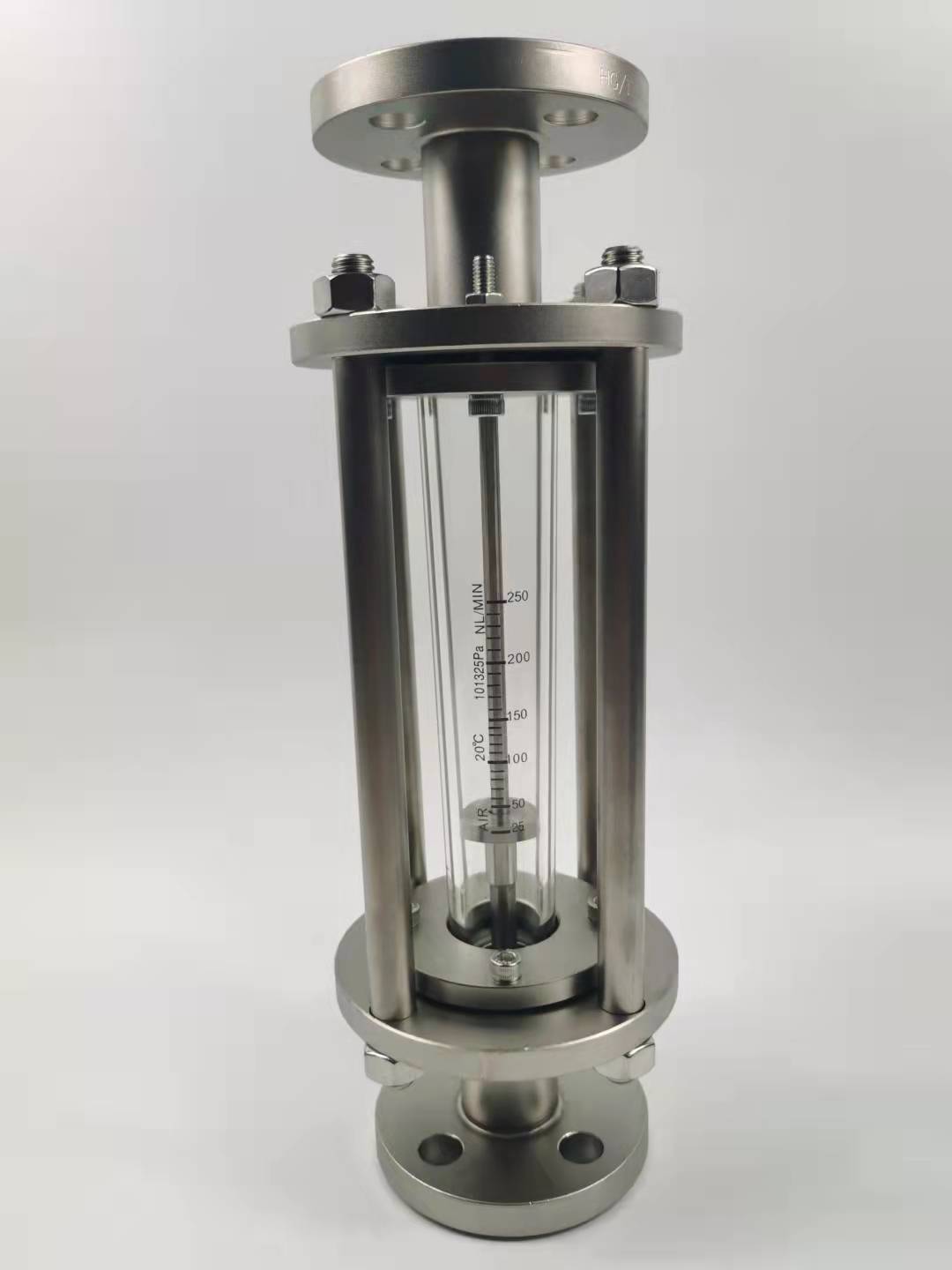 鑫旺仪表FA100-40拉杆式玻璃转子流量计 全不锈钢 玻璃管转子浮子流量计型号