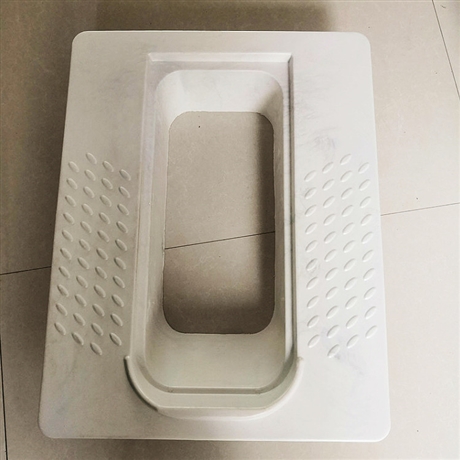 河北锐业玻璃钢蹲便器厂家批发价大口径带盖白色蹲便器蹲坑