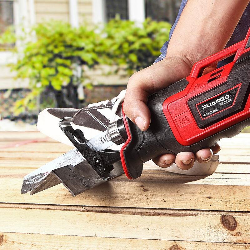 无刷21v大功率充电式往复锯锂电便携手提锯家用电动伐木电锯